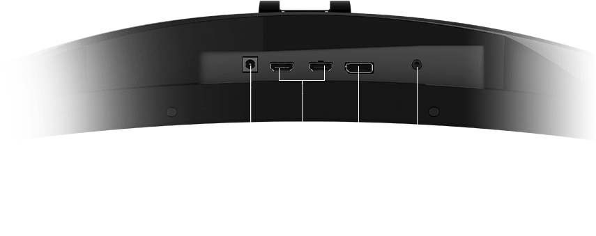 The MSI G273CQ gaming monitor has 2 HDMI and 1 DisplayPort 1.4 input.